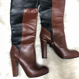 Vero Cuoio Italian two-toned leather boots Size 39